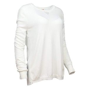 Long Sleeve Blouse Keyhole Top One A NWT